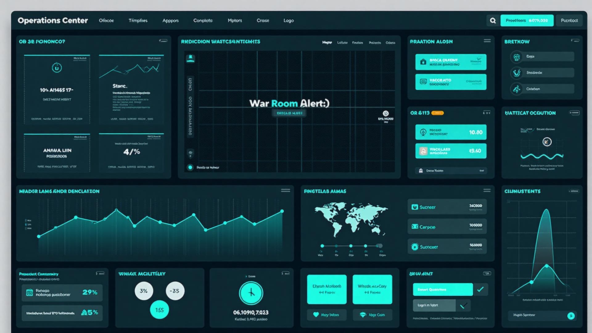 WhatsOps Hub War Room Dashboard showing real-time incident monitoring